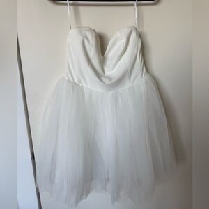Size medium - Lulus Mesh Strapless Mini Dress